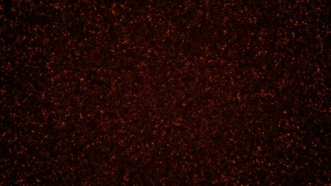 Abstract background with flying orange particles on a dark background Stock Footage 284471718