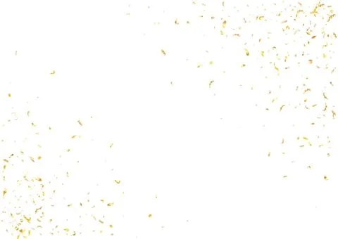 Abstract background with flying subtle golden confetti. Stock Illustration