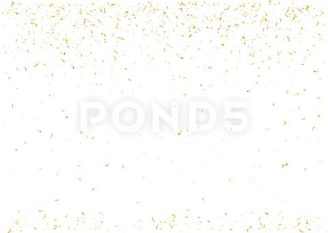 Abstract background with flying subtle golden confetti. Stock Illustration