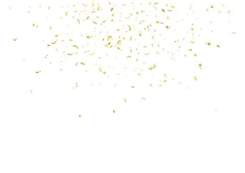 Abstract background with flying subtle golden confetti. Stock Illustration