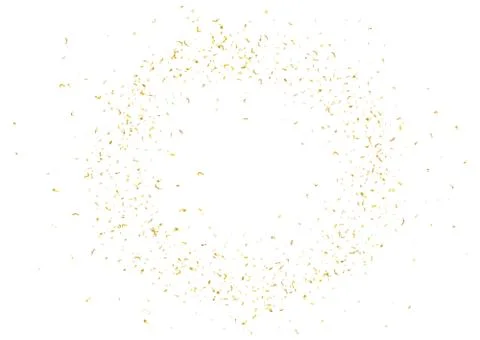 Abstract background with flying subtle golden confetti. Stock Illustration
