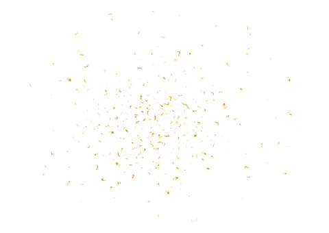 Abstract background with flying subtle golden confetti. Illustrazione stock