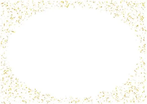 Abstract background with flying subtle golden confetti. Stock Illustration
