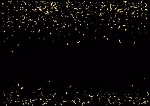 Abstract background with flying subtle golden confetti. Stock Illustration