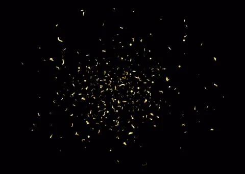 Abstract background with flying subtle golden confetti. Illustrazione stock