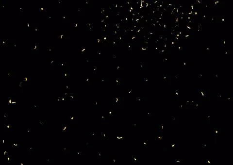 Abstract background with flying subtle golden confetti. Stock Illustration