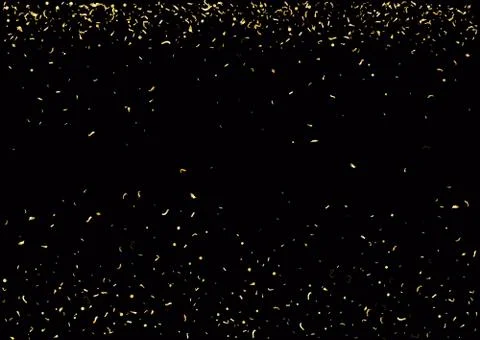 Abstract background with flying subtle golden confetti. Stock Illustration