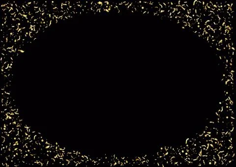 Abstract background with flying subtle golden confetti. Stock Illustration