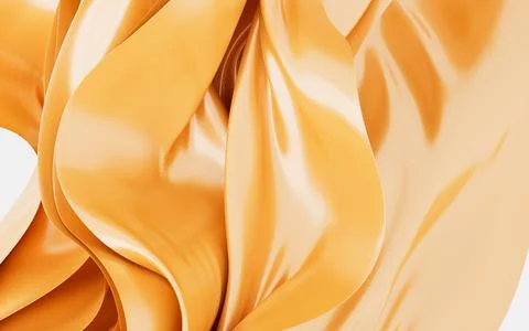 Abstract background with folded textile ruffle, abstract curves, fashion wa.. Stock Illustration