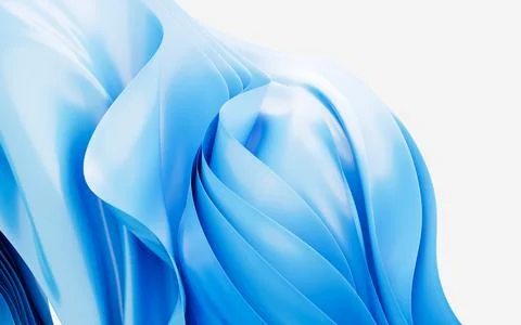 Abstract background with folded textile ruffle, abstract curves, fashion wa.. Stock Illustration