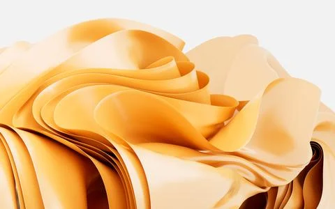 Abstract background with folded textile ruffle, abstract curves, fashion wa.. Stock-Illustration