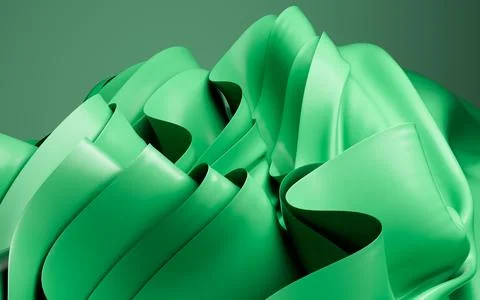 Abstract background with folded textile ruffle, abstract curves, fashion wa.. Stock Illustration