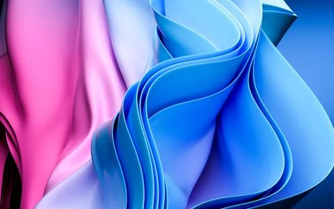 Abstract background with folded textile ruffle, abstract curves, fashion wa.. Stock Illustration