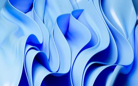Abstract background with folded textile ruffle, abstract curves, fashion wa.. Stock Illustration