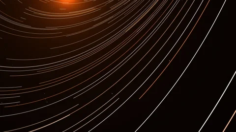 Abstract background in the form of curves rotating around a luminous center Stock Footage 268044577