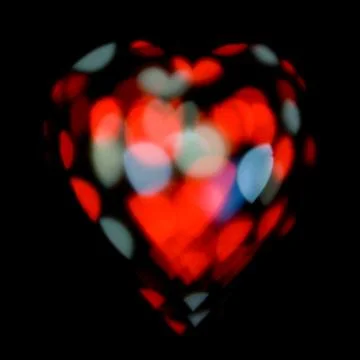 Abstract background in the form of heart Stock Photos