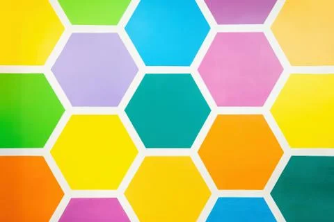 Abstract background in the form of multi-colored polygons Stock Photos
