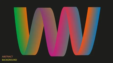 Abstract background in the form of multicolored luminous lines. EPS10. Stock Illustration