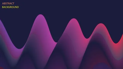 Abstract background in the form of multicolored luminous lines. EPS10. Stock Illustration