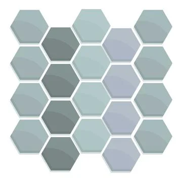 Abstract background forming by hexagonal shapes creating seamless pattern Stockillustratie