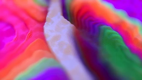 Abstract background. Fractal graphics design. Moving wavy purple texture. 3D Stock Footage 104773259
