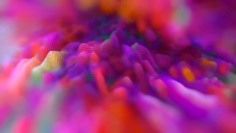 Abstract background. Fractal graphics design. Purple-red dense, unstable texture Stock Footage 104774029