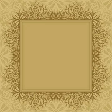 Abstract background, frame and pattern Illustrazione stock