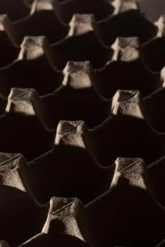 Abstract background. frame geometry. Egg packaging. Paper tray for domestic eggs Stock Photos