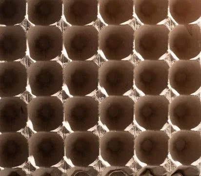 Abstract background. frame geometry. Egg packaging. Paper tray for domestic eggs Stock Photos