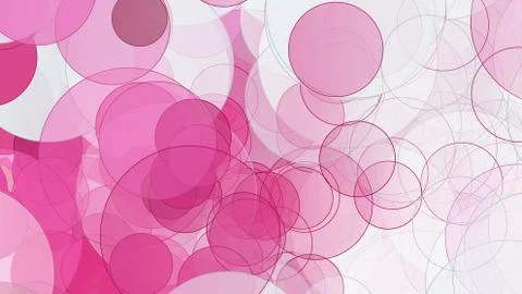 Abstract background full of bubbles in shades of pink Stock Illustration