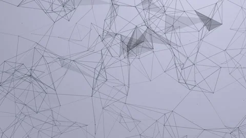 Abstract Background in a Futuristic Design with Random Plexus Lines Stock Footage 153620444