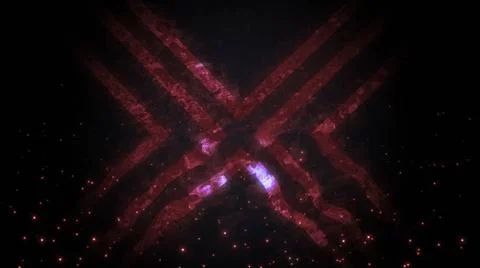 Abstract background with futuristic displacement elements and particles Ab... Stock Photos