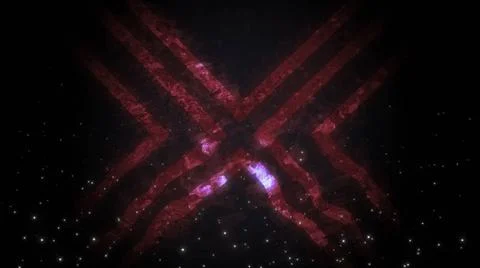 Abstract background with futuristic displacement elements and particles Ab... Stock Photos