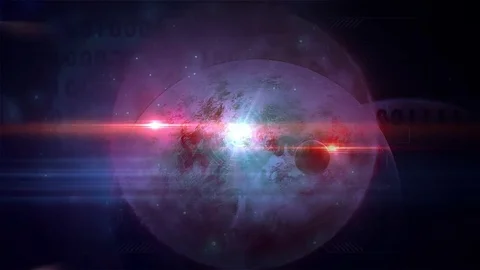 Abstract background. Futuristic shape of the particles of the array. Stock Footage 77527000