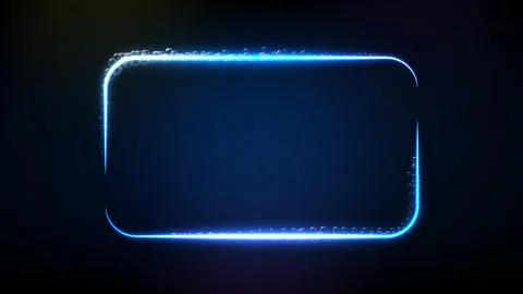 Abstract background of futuristic technology bubble glowing frame Stock Illustration