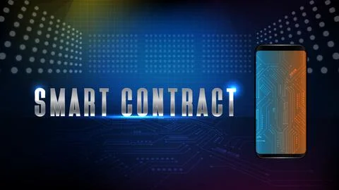 Abstract background of futuristic technology electronic blue Printed Circuit  Stock Illustration