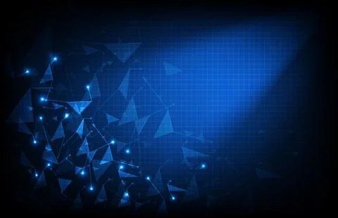 Abstract background of futuristic technology plexus internet connection fra.. Stock Illustration
