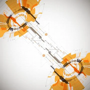 Abstract background. Futuristic technology style. Structure pattern technolog Stock Illustration