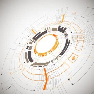 Abstract background. Futuristic technology style. Structure pattern technolog Stock Illustration