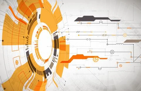 Abstract background. Futuristic technology style. Structure pattern technolog Stock Illustration