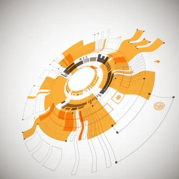 Abstract background. Futuristic technology style. Structure pattern technolog Stock Illustration