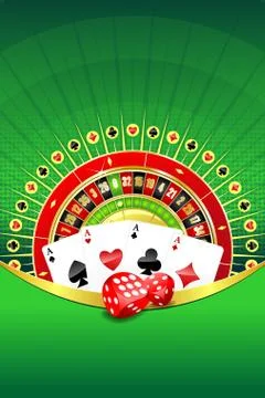 Abstract background with gambling elements Stock Illustration