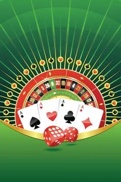 Abstract background with gambling elements Stock Illustration
