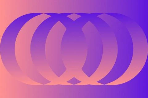 Abstract Background Geometric Background Circle Shapes and Designs Orange Colors Illustrazione stock