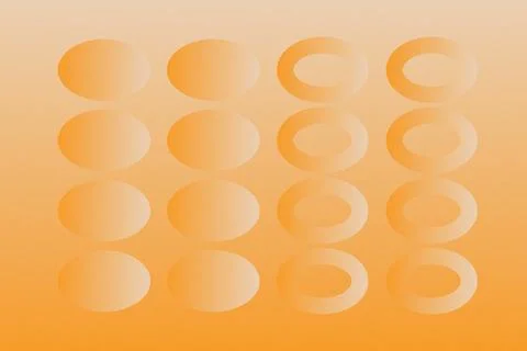 Abstract Background Geometric Background Circle Shapes and Designs Orange Colors Illustrazione stock