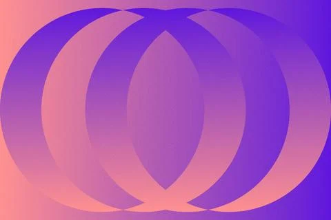 Abstract Background Geometric Background Circle Shapes and Designs Orange Colors Illustrazione stock