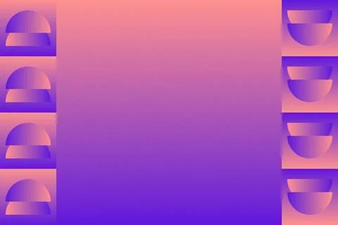Abstract Background Geometric Background Circle Shapes and Designs Orange Colors 库存插图