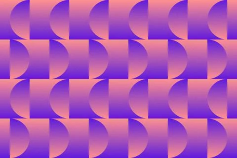 Abstract Background Geometric Background Circle Shapes and Designs Orange Colors Stock-Illustration