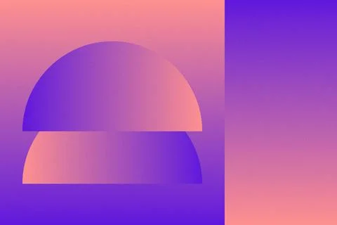 Abstract Background Geometric Background Circle Shapes and Designs Orange Colors イラスト素材