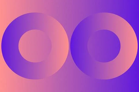 Abstract Background Geometric Background Circle Shapes and Designs Orange Colors 库存插图